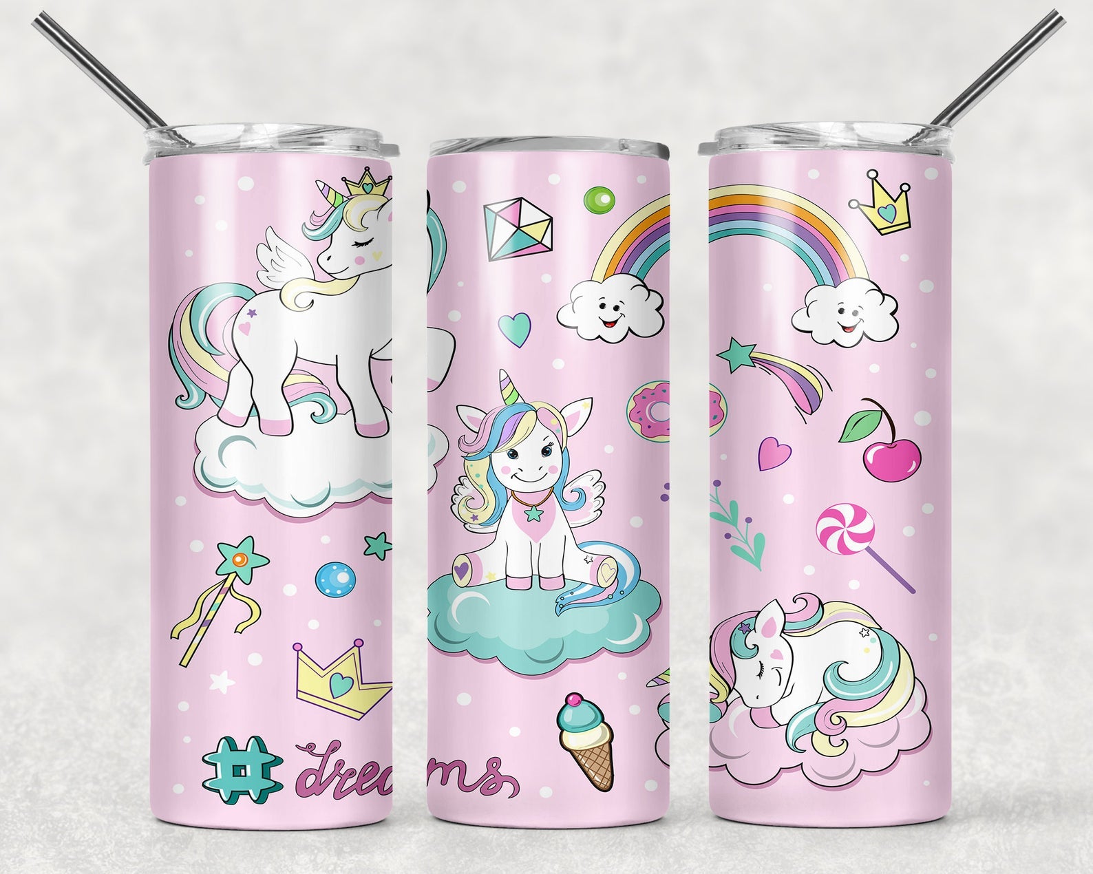 Unicorn 20Oz Skinny Tumbler