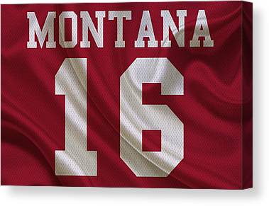 1 San Francisco 49Ers Joe Montana Joe Hamilton Canvas Print