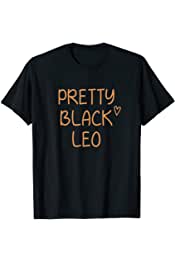 Pretty Black Leo Birthday African American Gift T-Shirt