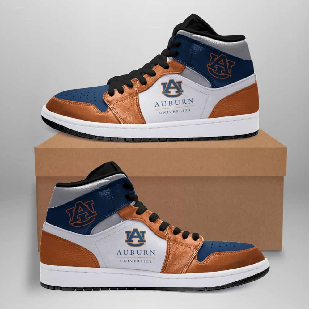 Auburn Tigers American Football 04 Air Jordan 1 Sport Custom Sneakers