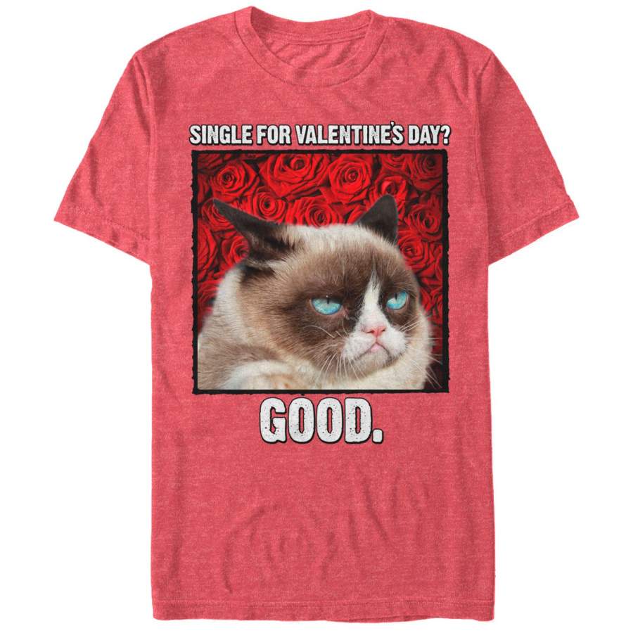 Grumpy Cat Men’s Single for Valentine’s Day Good T-Shirt