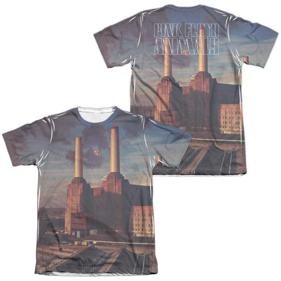 Pink Floyd Special Order Animals (Front/Back Print) Men’s Regular Fit 65% Poly 35% Cotton Short-Sleeve T-Shirt