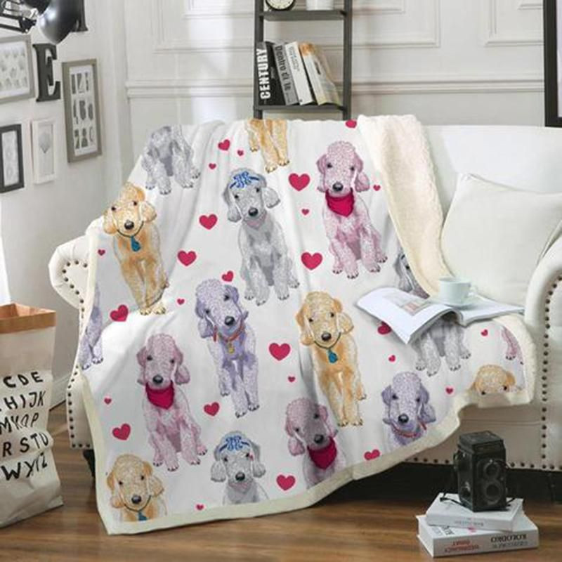 Bedlington Blanket, Christmas Gift, Dog Lover Blanket