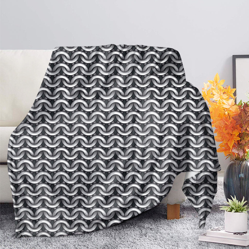 Chainmail Texture Print Blanket
