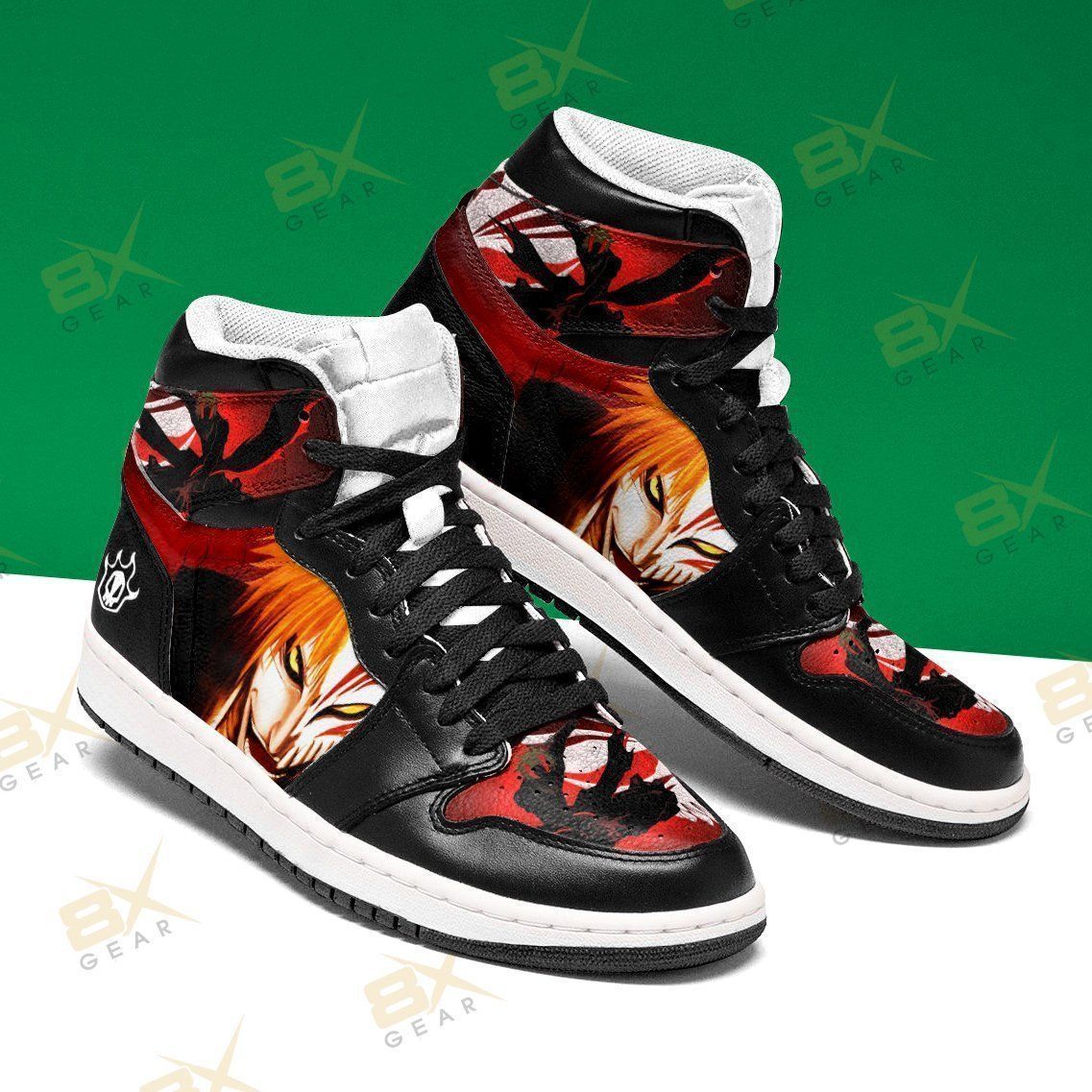 Hollow Mask Shoes Ichigo Bleach Anime Sneakers Air Sneakers Sport Sneakers Air Jordan High Sneakers Sport Sneakers