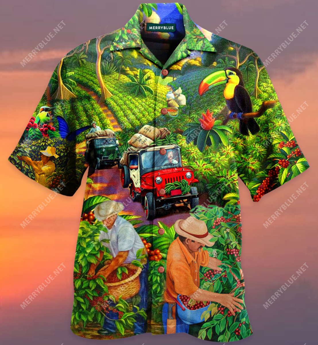 Amazing Coffee Hill Unisex Hawaiian Shirt