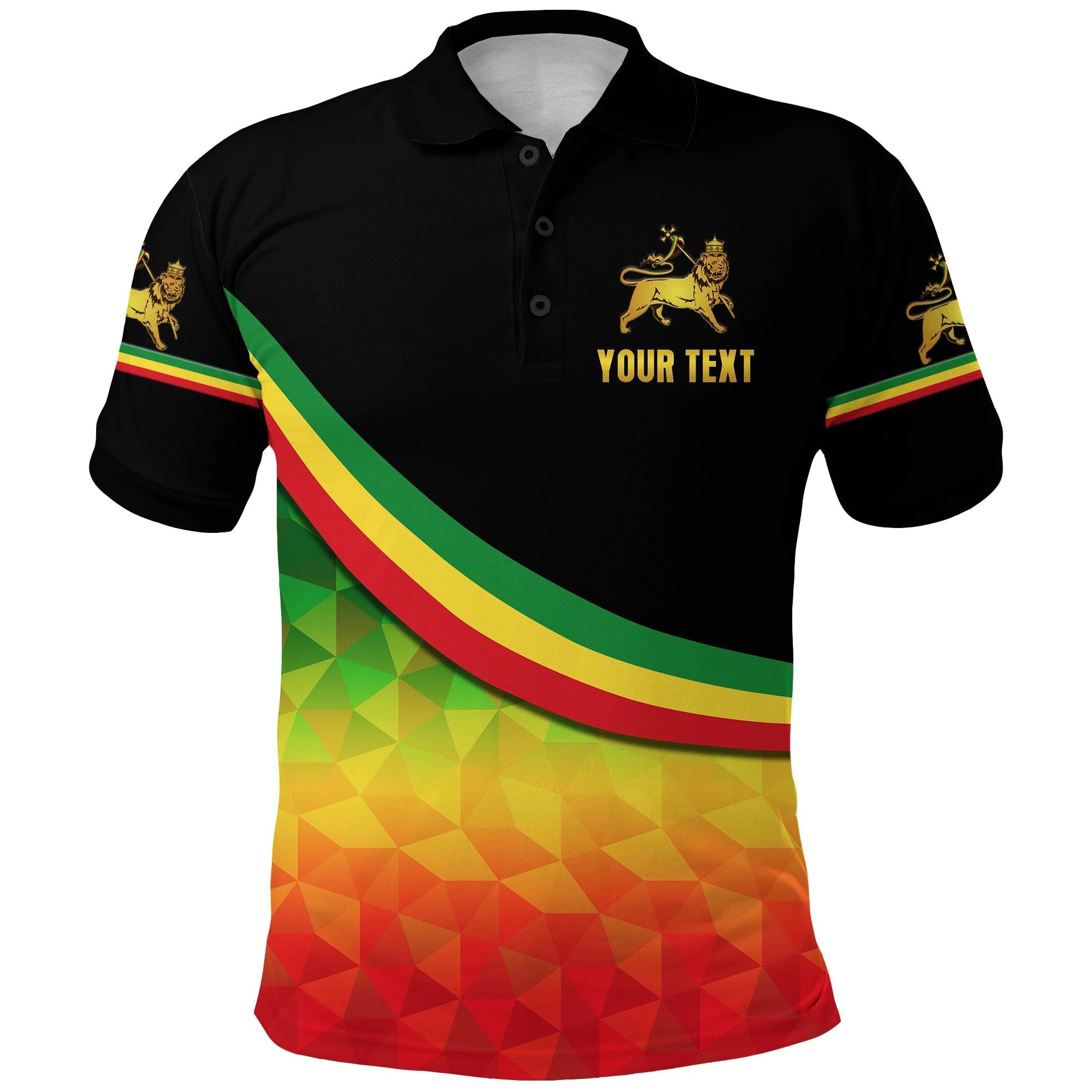 (Custom Personalised) Ethiopia Lion Of Judah Polo Shirt Simple Vibes Lt8