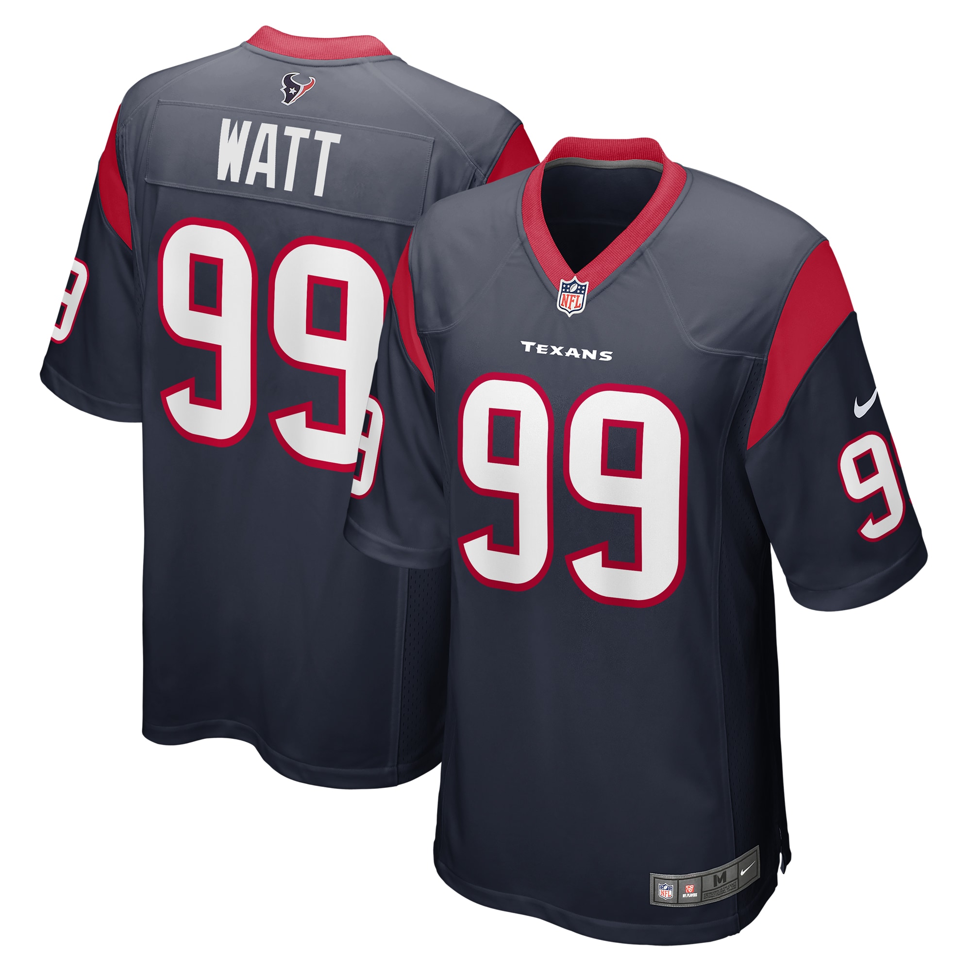 Men’s Houston Texans J.J. Watt  Navy Retired Player Game Jersey