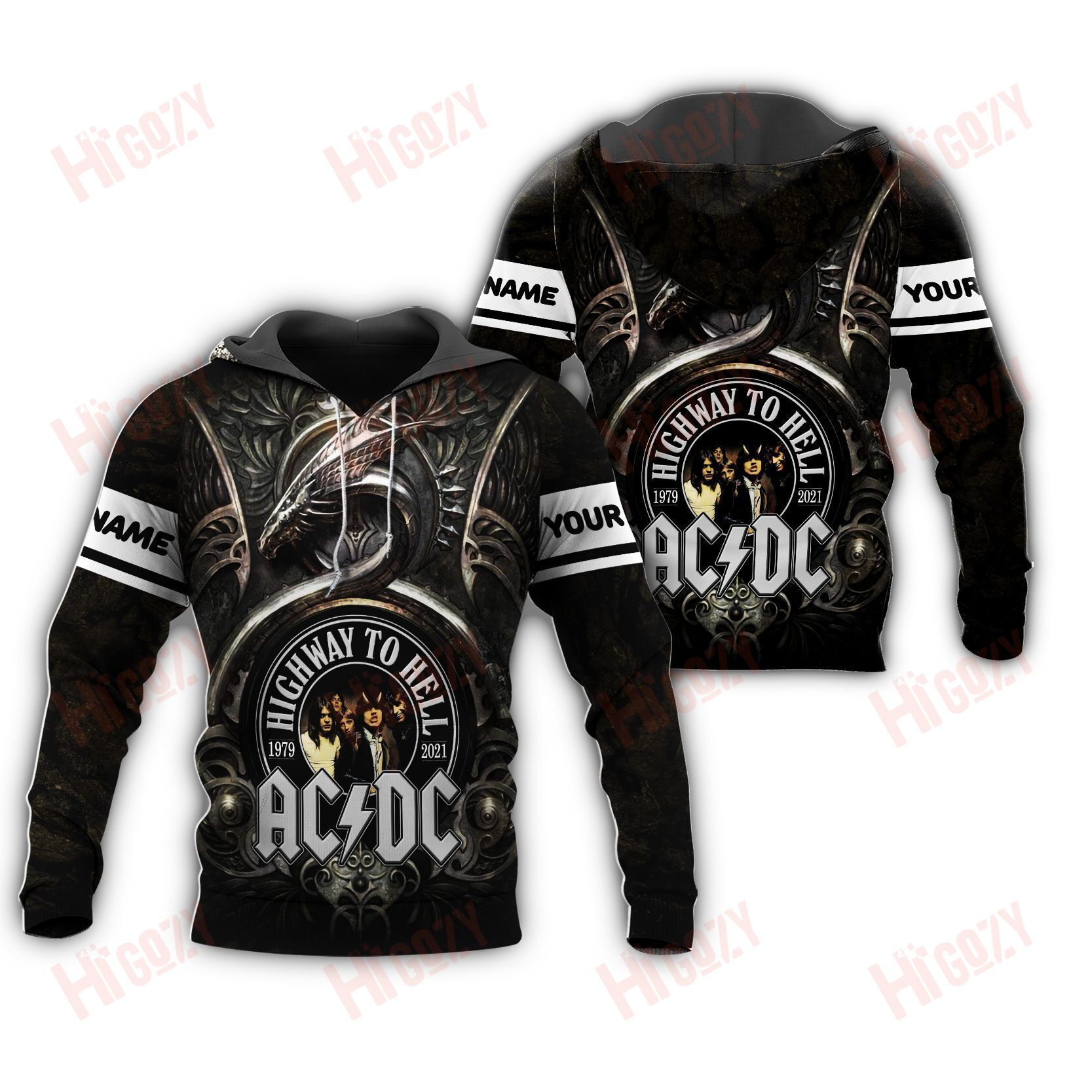 Ac/Dc 3D All Over Printed Clothes – V947