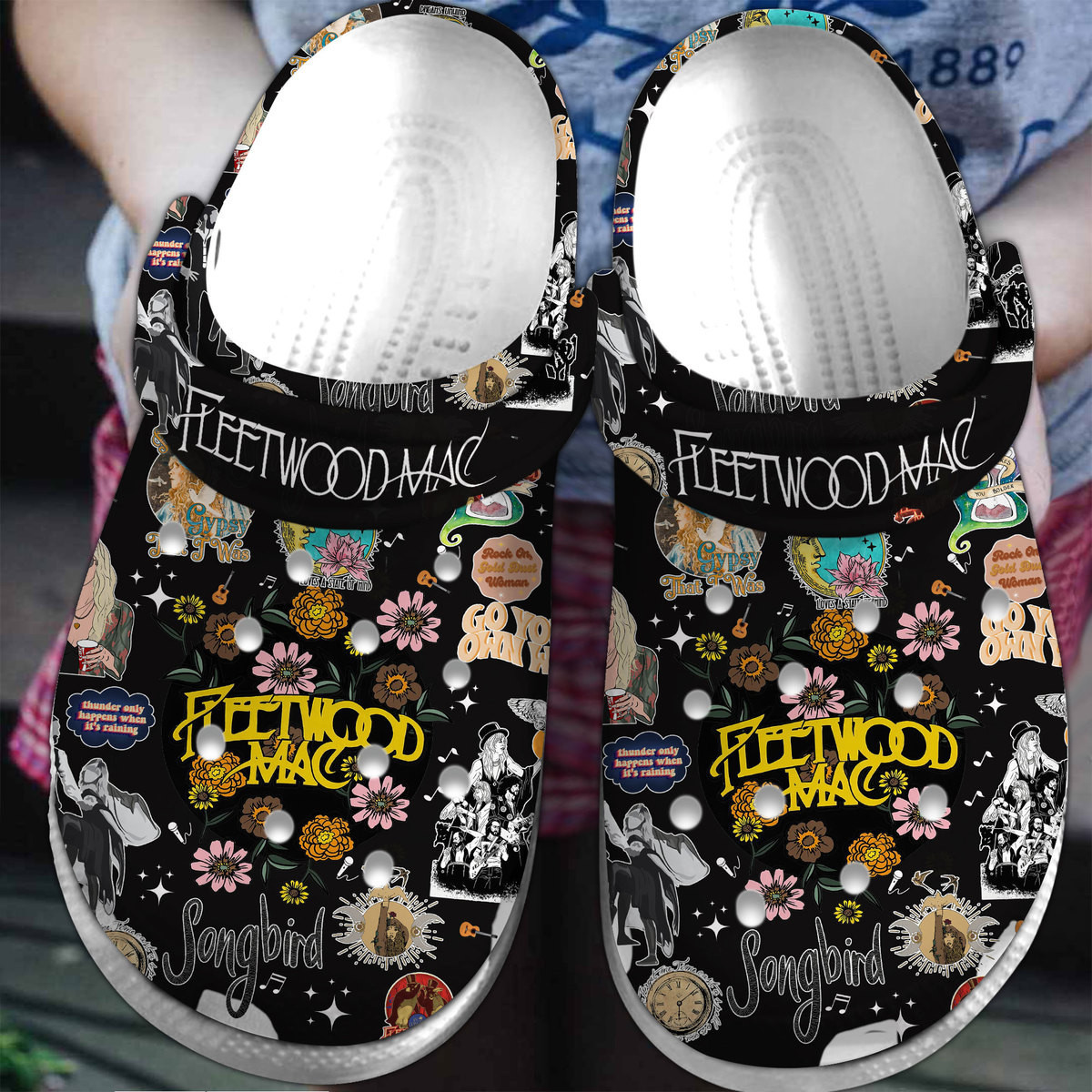 Fleetwood Mac Music Crocs Crocband Clogs Shoes Comfortable For Men Women and Kids 2