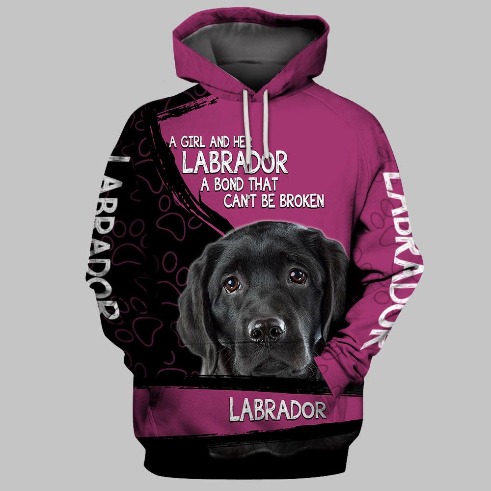 Labrador 3D Full Printing Hoodie