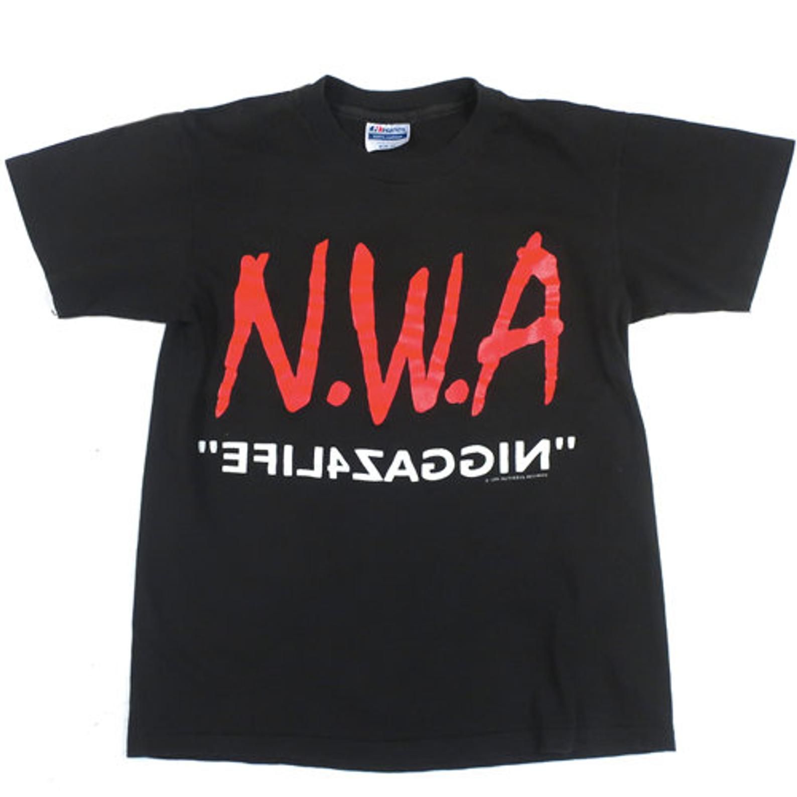 Vintage Nwa 1991 Ruthless Records Rap T-Shirt Eazy-E Ice Cube Dr Dre Dj Yella Mc Ren