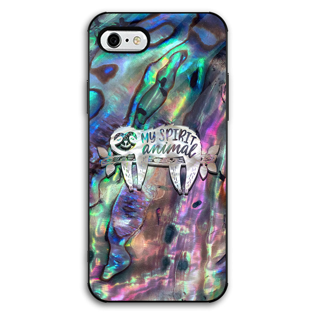 My Spirit Animal – Sloth Seashell Pattern Print Phone Case