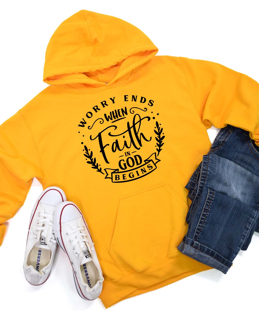 When Faith In God Begins Hoodie