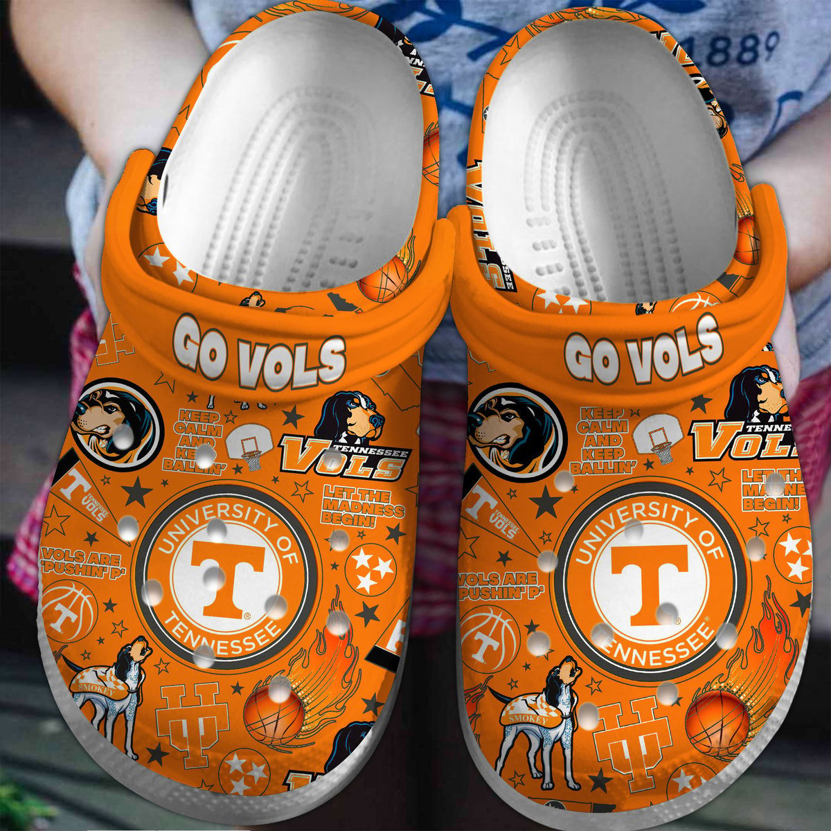 Tennessee Volunteers NCAA Sport Crocs Clogs Crocband Shoes Comfortable For Men Women and Kids 2