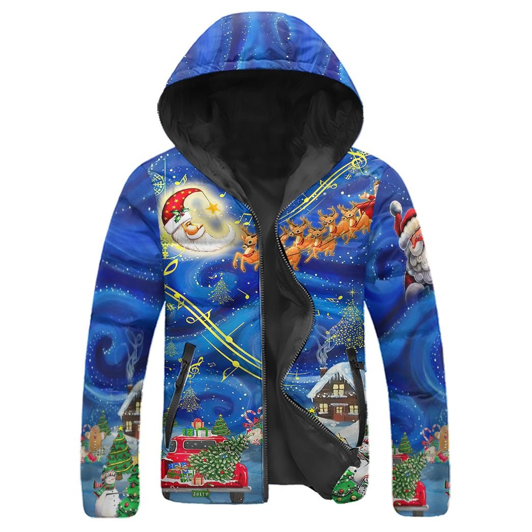 Casespring 3D Christmas Sky Custom Down Jacket