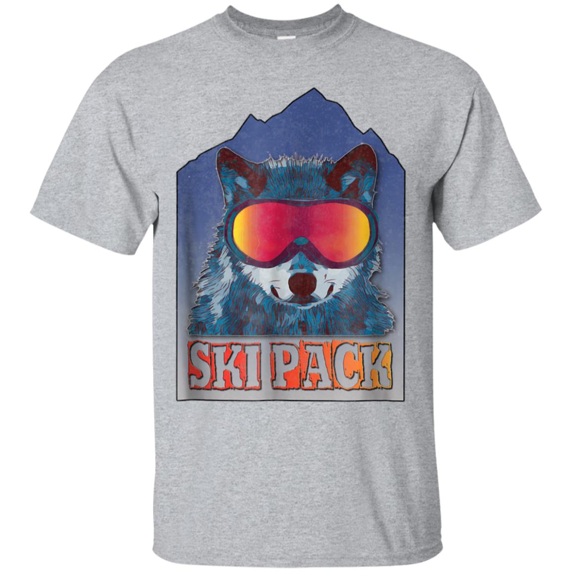 Vintage Style Ski and Snowboarding Shirt with Faded Look