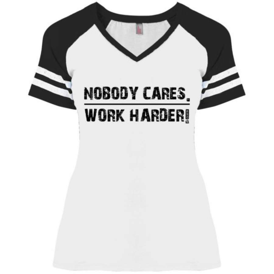Nobody Cares Work Harder Motivational Fitness Workout Gym Shirts ...