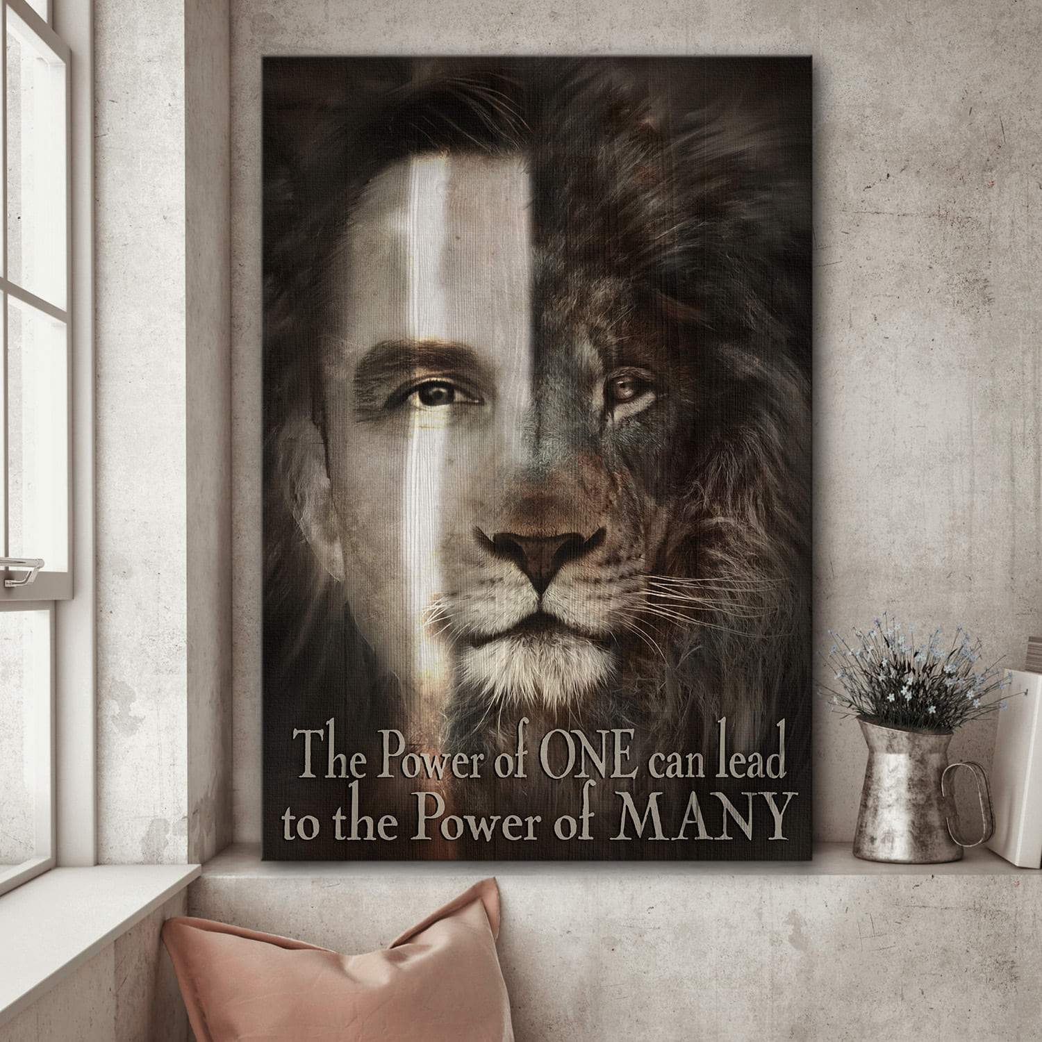 The Lion Of Judah, The Perfect Combination – Custom Portrait Canvas Prints, Wall Art