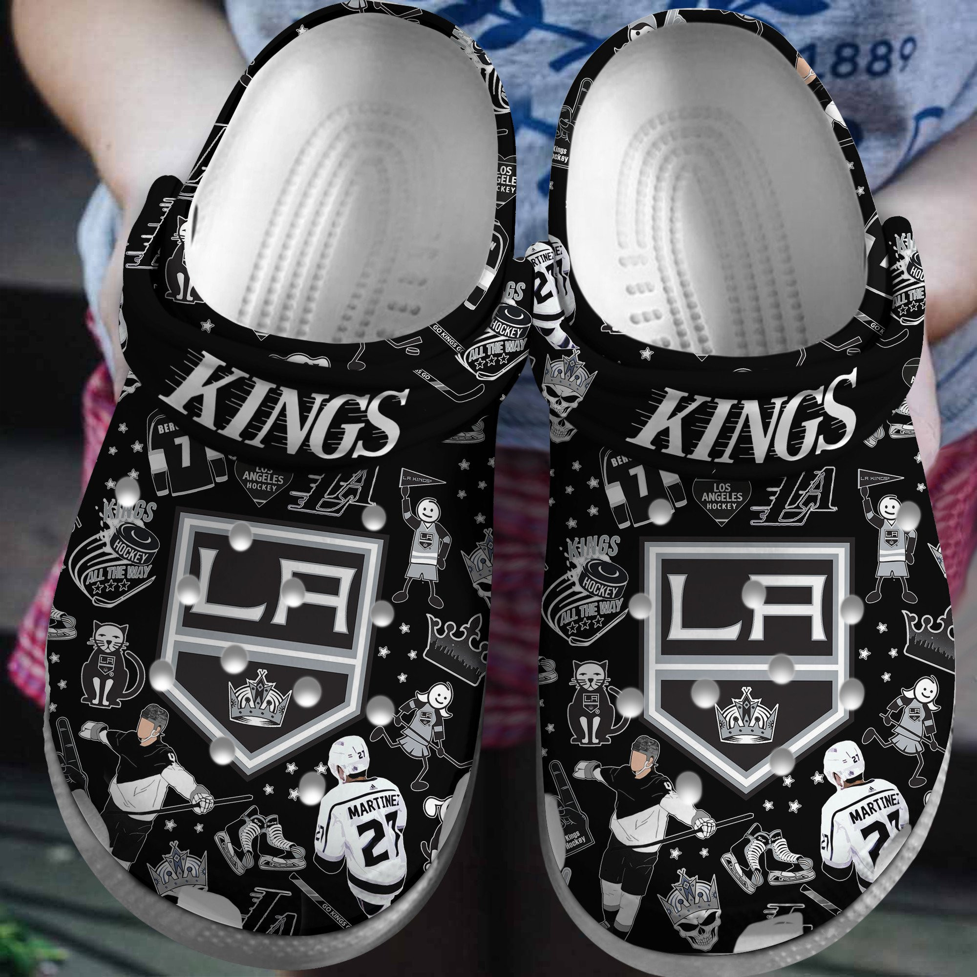 Los Angeles Kings NHL Sport Crocss Crocband Clogs Shoes Comfortable For Men Women and Kids