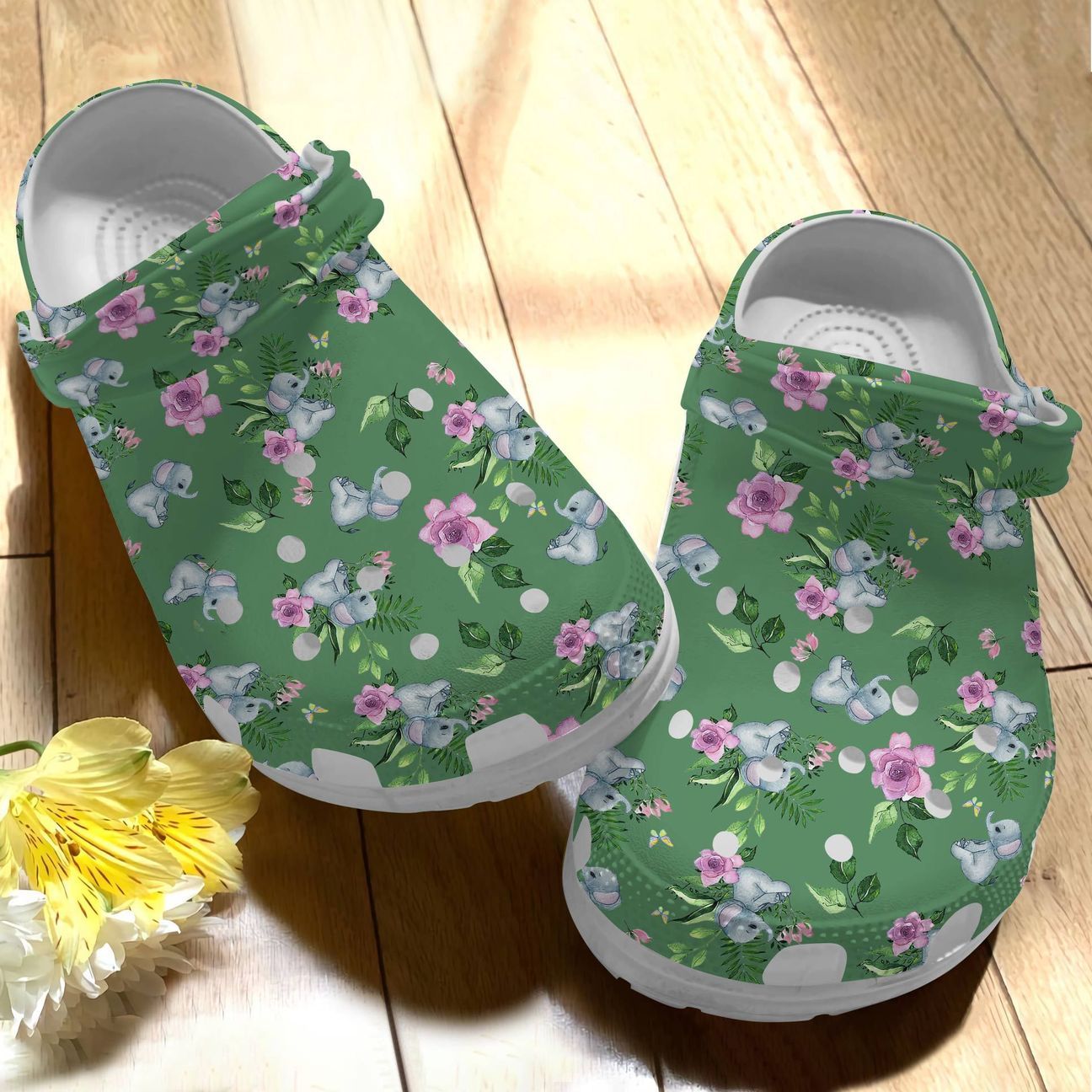 Elephant Personalize Clog, Custom Name, Text, Fashion Style For Women, Men, Kid, Print 3D Amazing Elephants