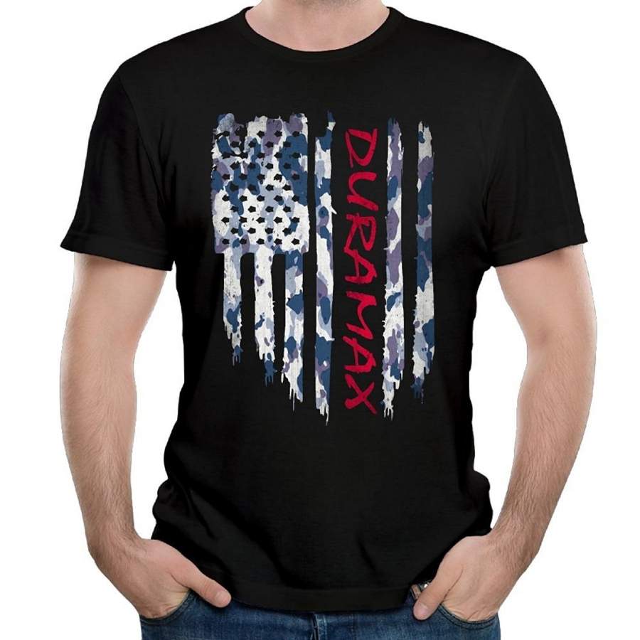 American Flag Duramax Men’s T-Shirt Short Sleeve T-shirt