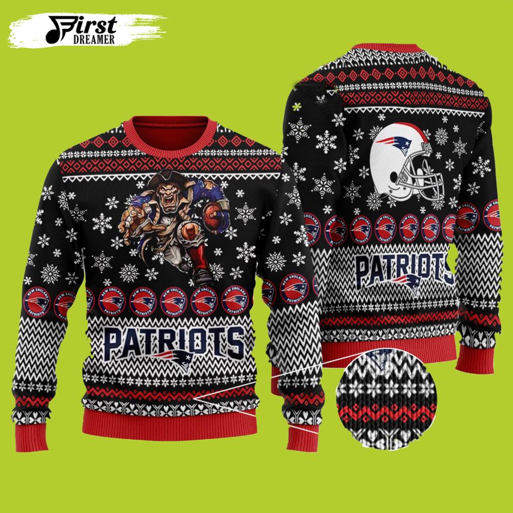 Patriots New England Patriots Gift For Fan Ugly Wool Sweater Christmas