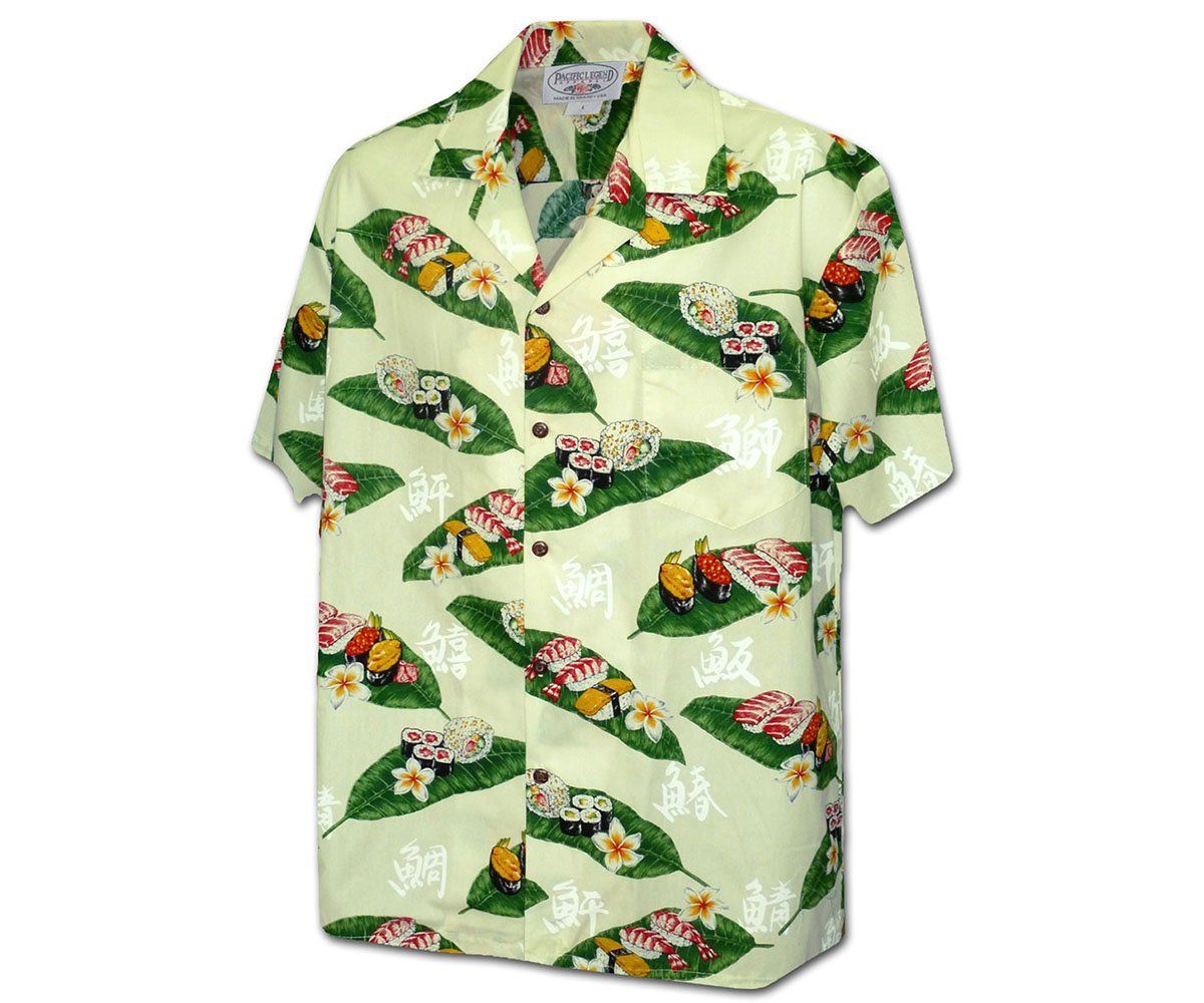 Sushi White Hawaii Shirt Ha72350