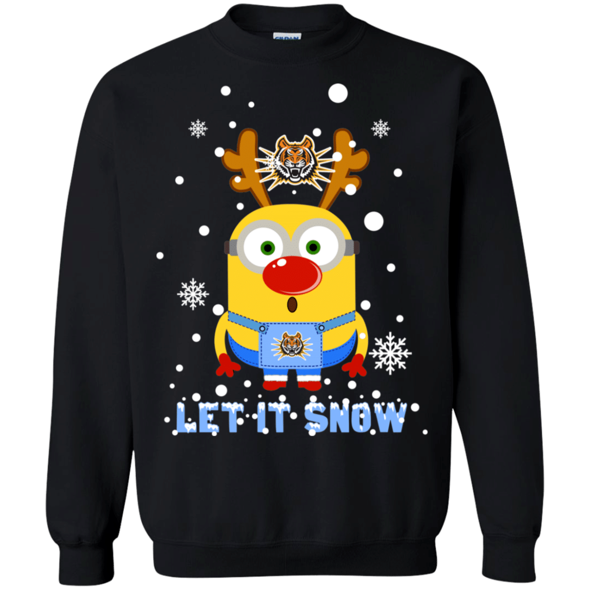 Check out this awesome Minion Idaho State Bengals Ugly Christmas Sweaters Let It Snow Sweatshirt