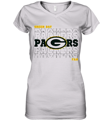 Green Bay Packers Fans Logo Team Football Women’S V-Neck T-Shirt