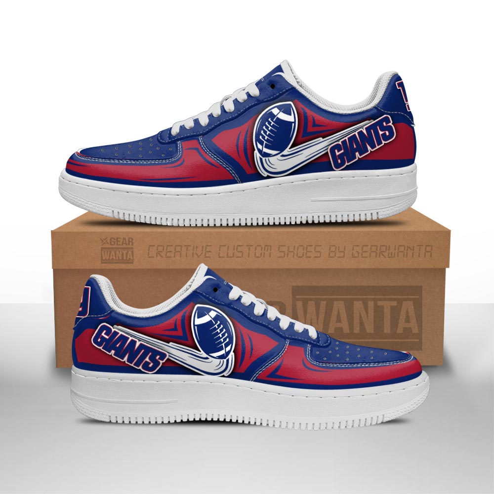 New York Giants Air Shoes Custom Naf Sneakers For Fans