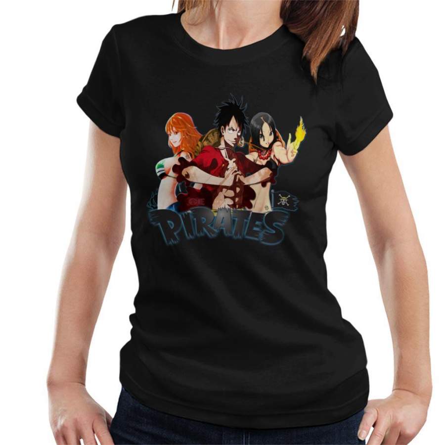 One Piece Luffy Nami And Nico Pirates Women’s T-shirt