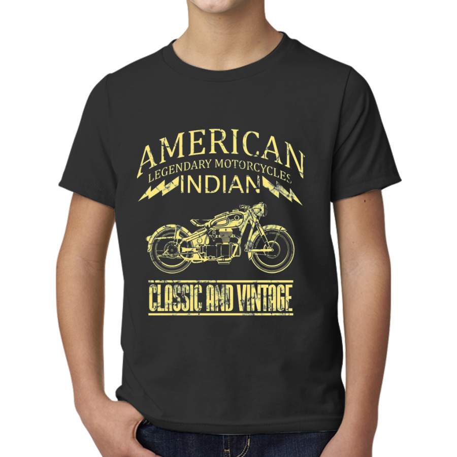 American Motorcycle indian vintage Young T-Shirt