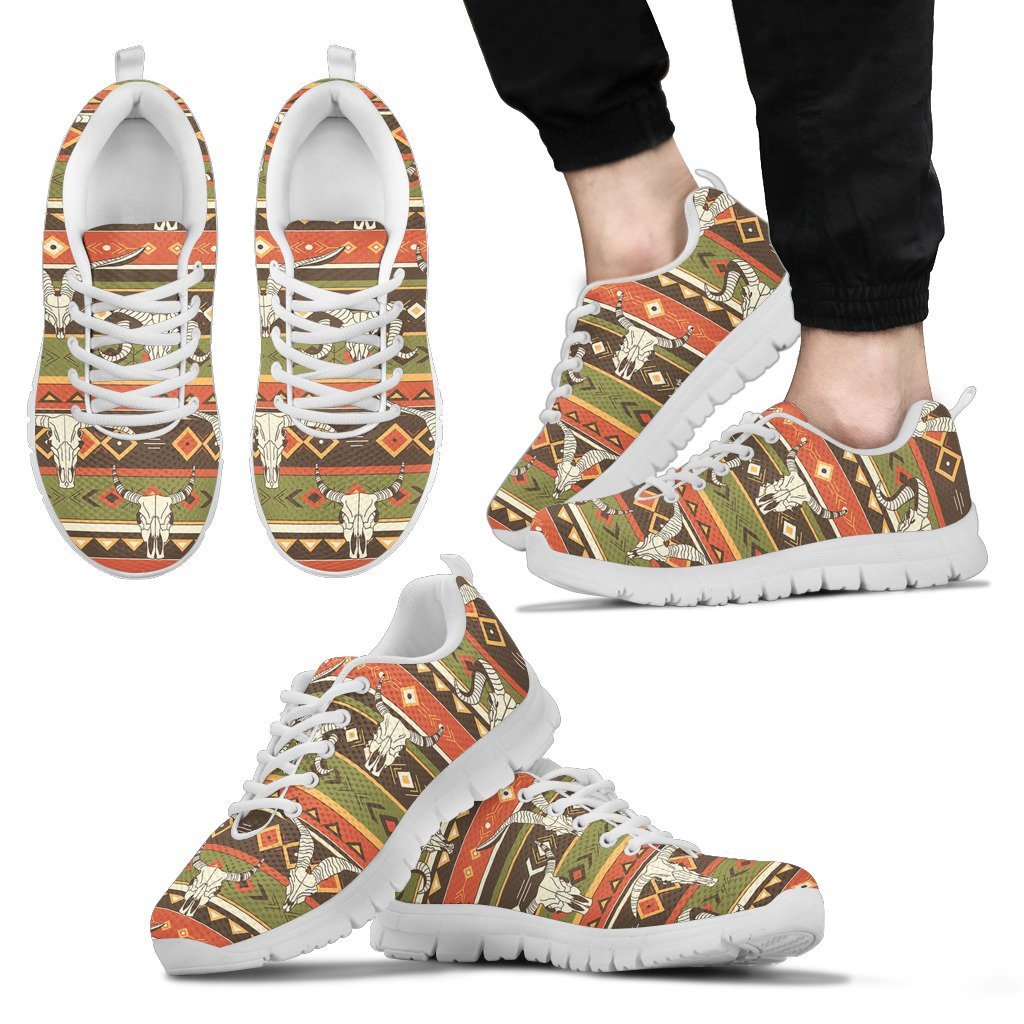 American Indian Skull Animal Men Sneakers