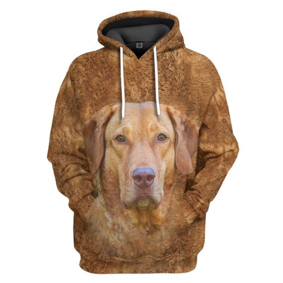 3D Chesapeake Bay Retriever Dog Front And Back All Over Print Unisex Hoodie For Dog Lovers