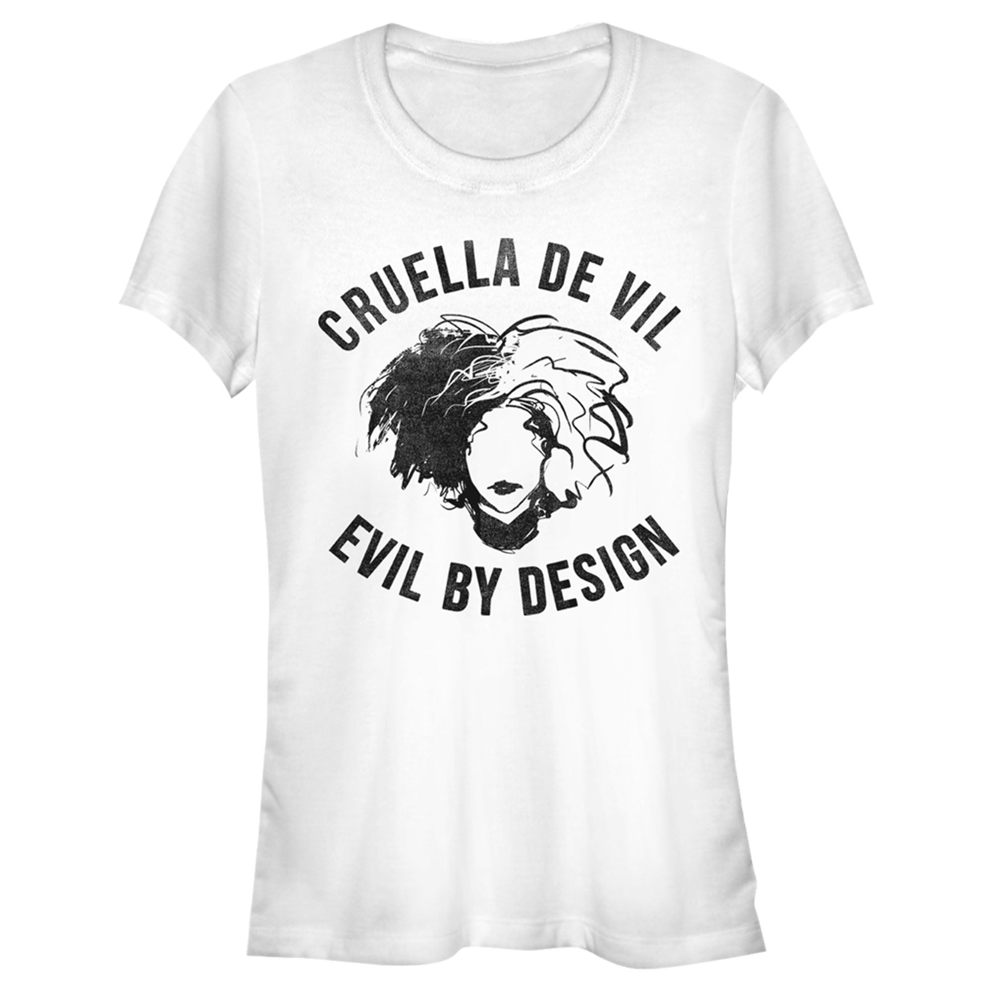 Cruella Junior’S Evil By Design Sketch  T-Shirt