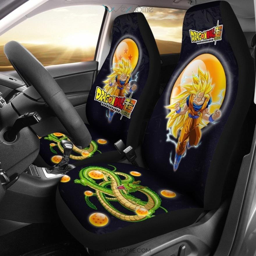 Goku Super Saiyan Shenron Car Seat Covers Anime Dragon Ball