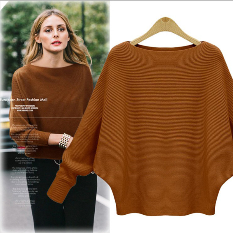 Bonjean Thick Knitted Tops Jumper Autumn Winter Casual Pullovers Sweaters Women Long Sleeve Big Loose Sweater Girls alx