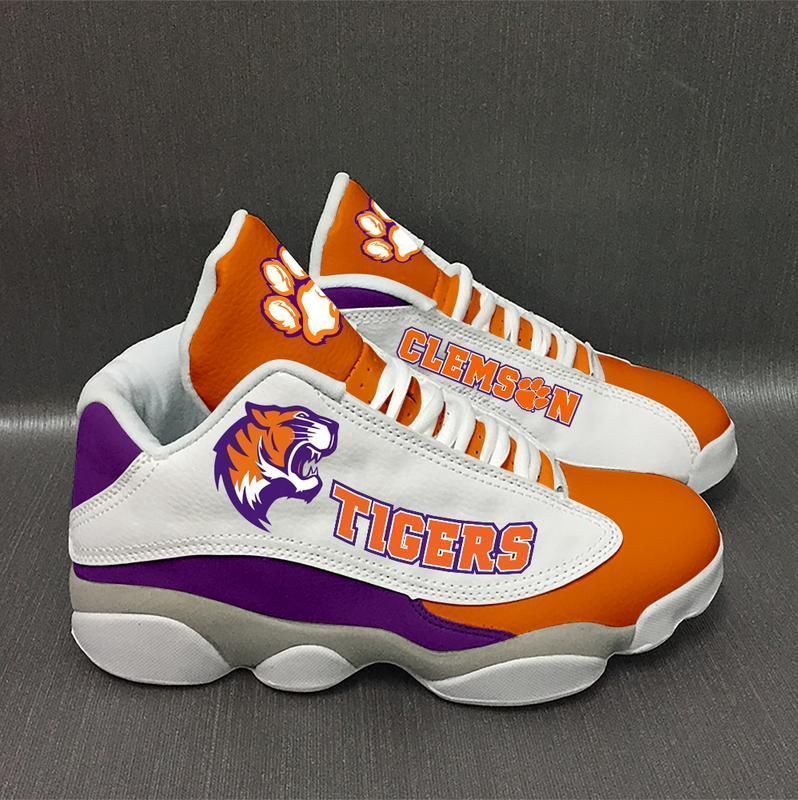 Clemson Tigers Football Jordan 13 Clemson Tigers Jd 13 Shoes Sport Sneakers