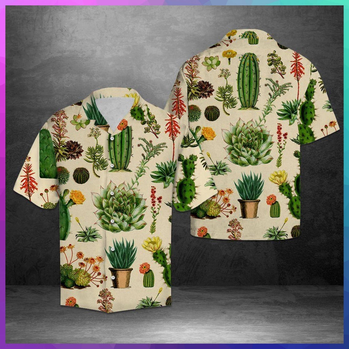 Strong Cactus Hawaii Shirt Made In Summer Beach Shirts Gift Friend Ha16506