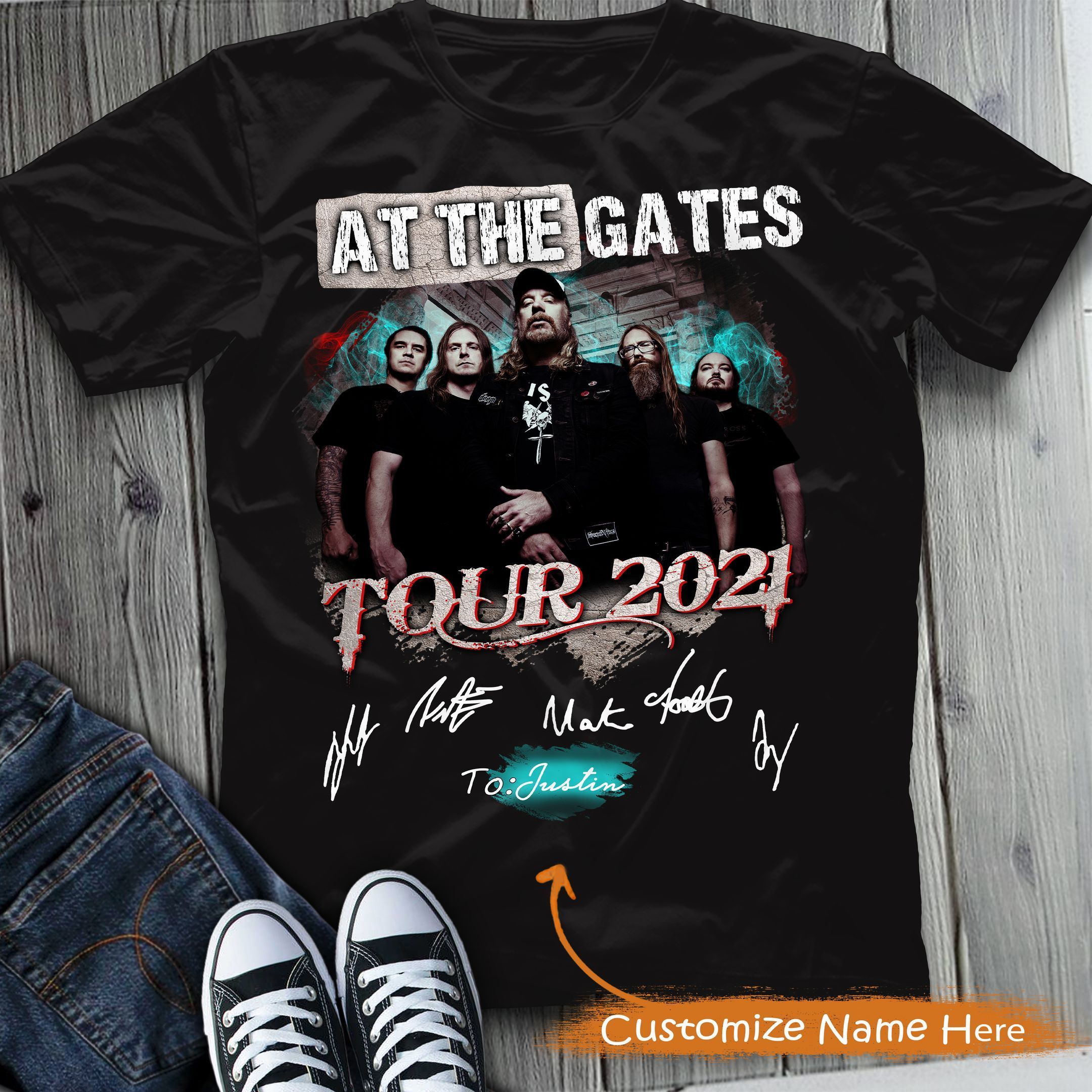 At The Gates Shirts, At The Gates Band Shirt, T-Shirt 2D – Spnv237