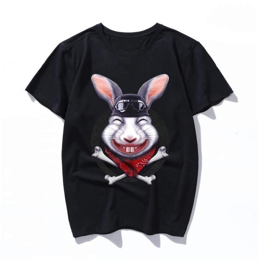 rabbit rider 2 2019 Hip Hop T Shirt Men Japanese T-shirt Harajuku Streetwear Tshirt Casual Short Sleeve Summer Women Tops Tee Japan Style