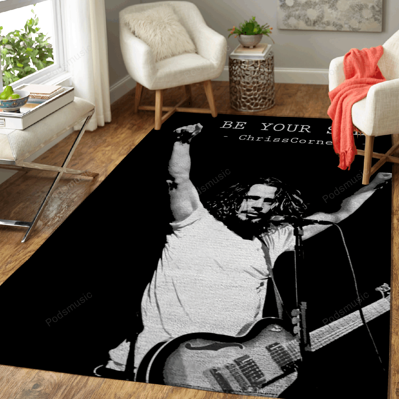 chriss cornell Artwork – Music Artwork Art For Fans Area Rug Carpet