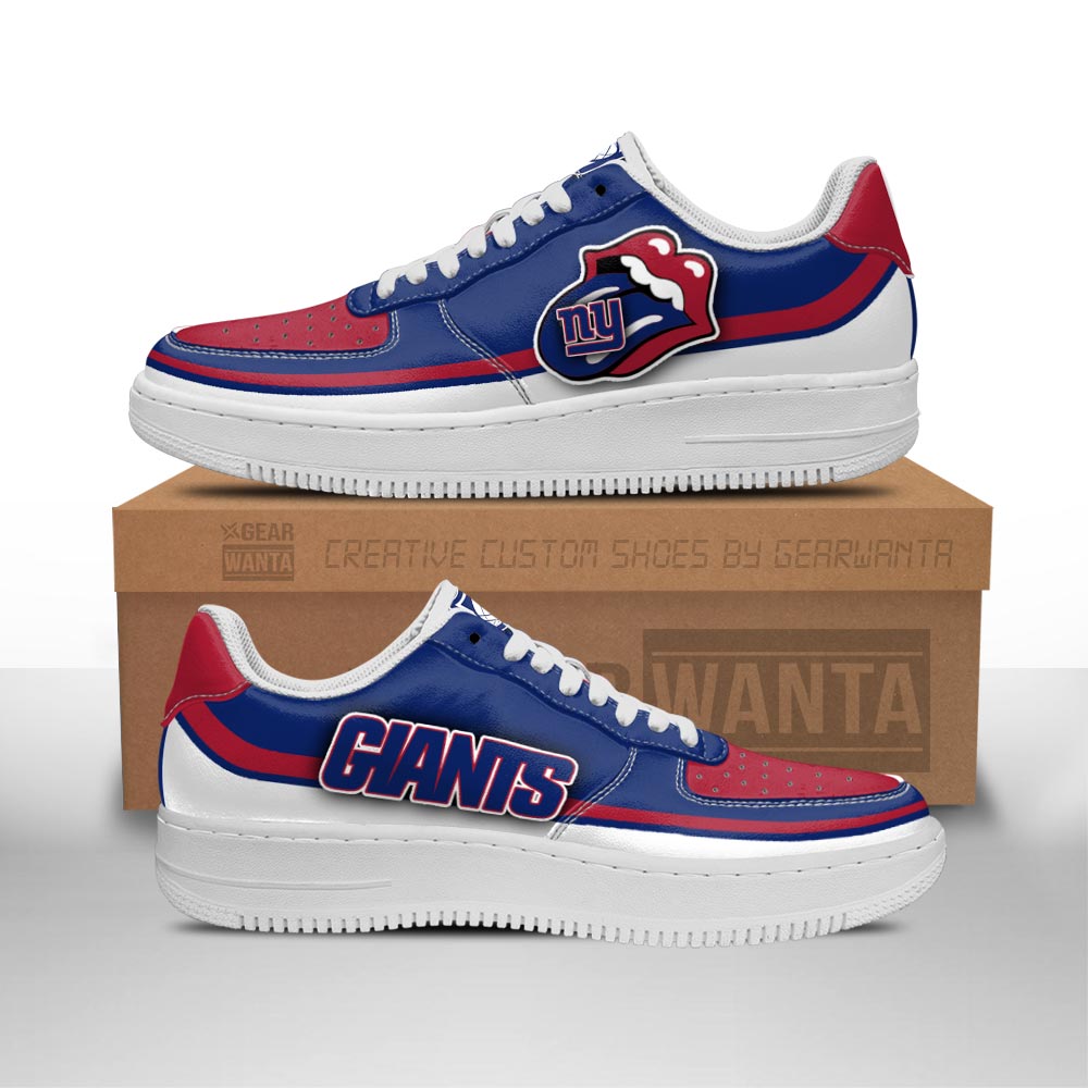 New York Giants Air Sneakers Custom Force Shoes Sexy Lips For Fans