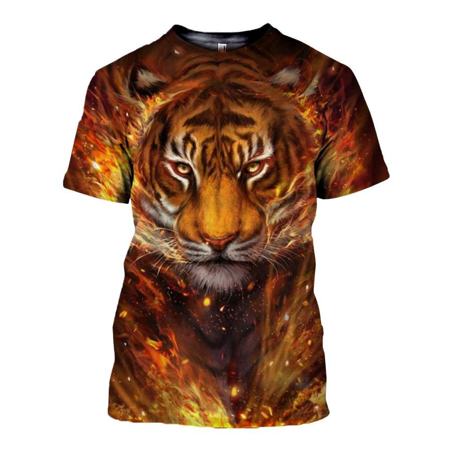 3D All Over Printed Tiger T Shirt Hoodie 5120193