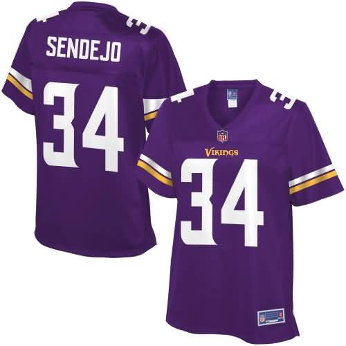 Andrew Sendejo Minnesota Vikings NFL Pro Line Womens Team Color Jersey – Purple