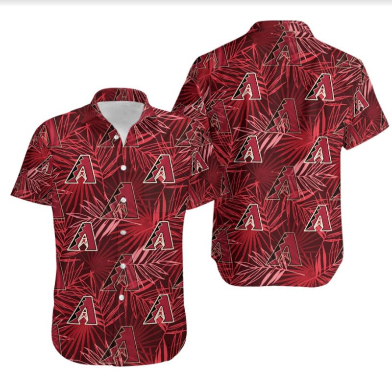 Topsportee Arizona Diamondbacks Leaf And Logo Limited Edition Hawaii Shirt And Shorts Summer Collection Size S-5Xl Nla003433