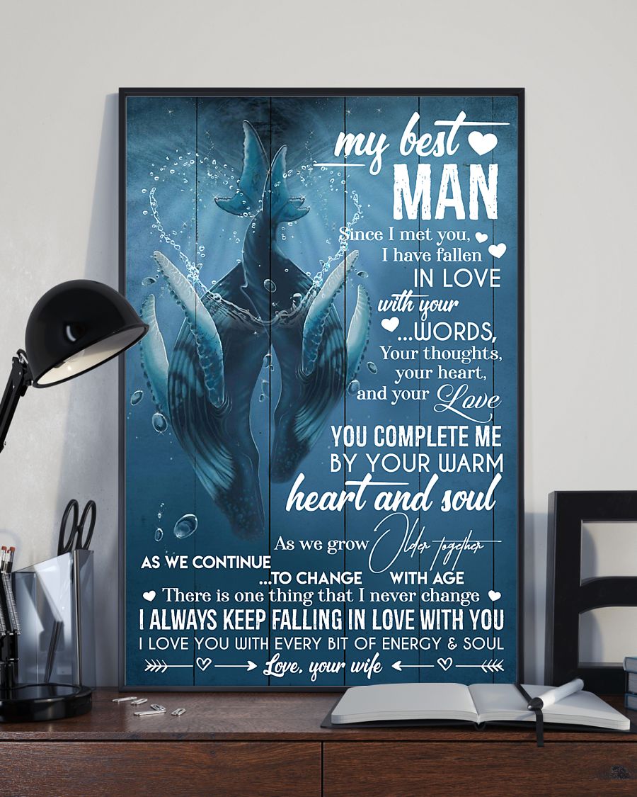 To My Husband – Whale Couple – My Best Man – Poster 131