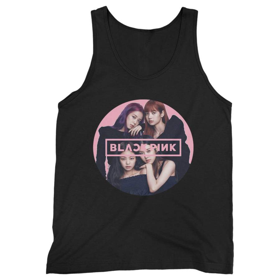 Black Pink K Pop Logo Man’s Tank Top