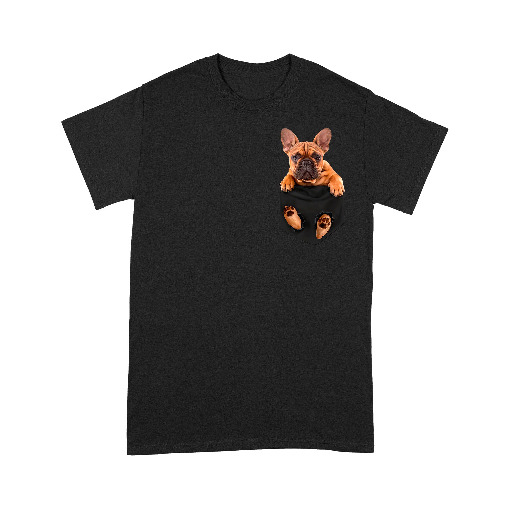 Frenchie In A Pocket Dog Lovers Gift – Standard T-Shirt